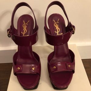 YSL platform heels sz 8